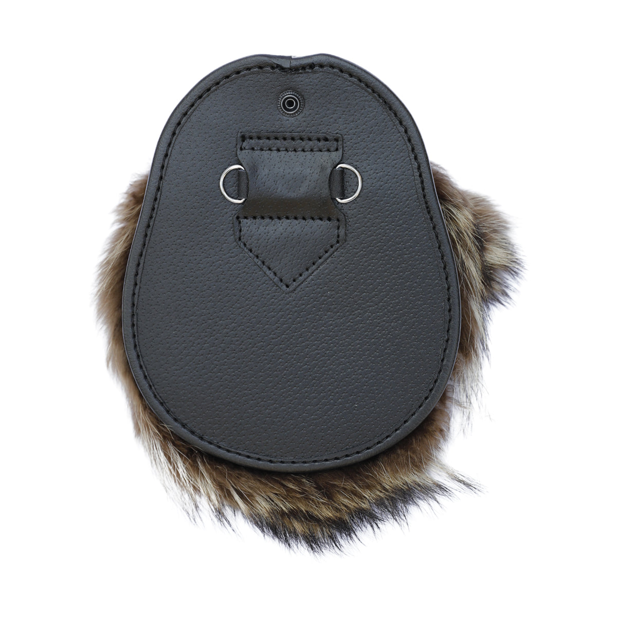 Brown Fox Fur Sporran With Antique Finish Cantle