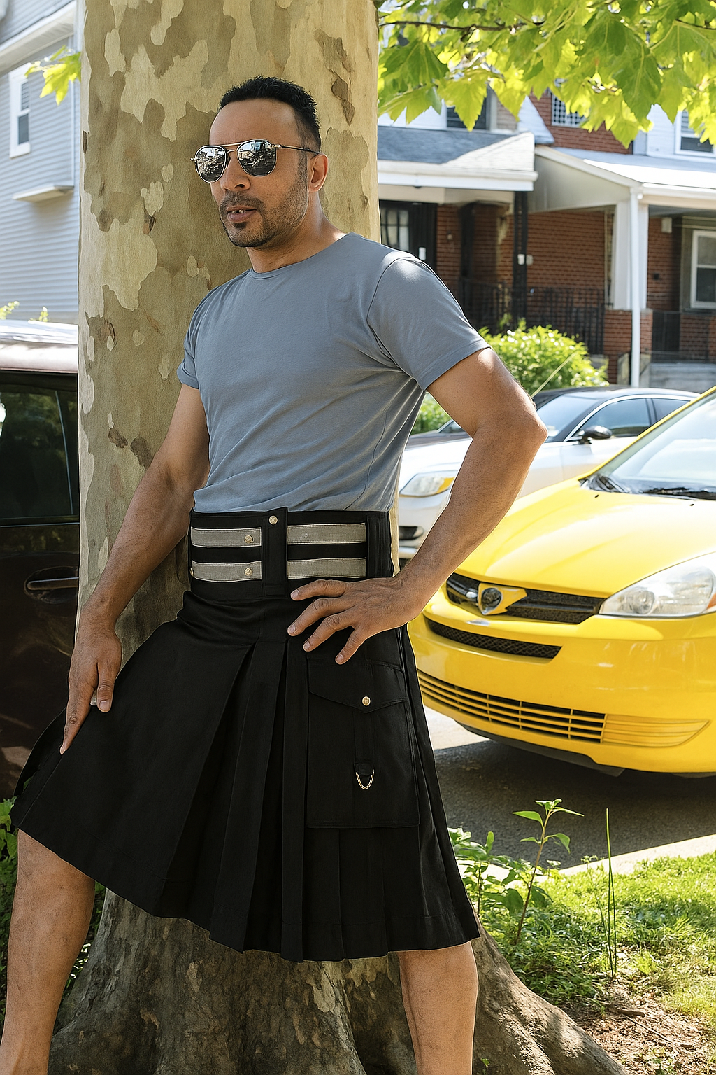 Street Style Utility Kilt