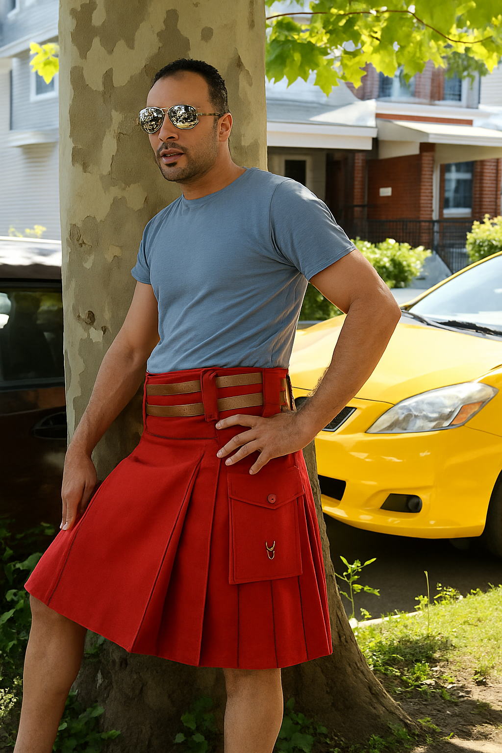 Street Style Utility Kilt
