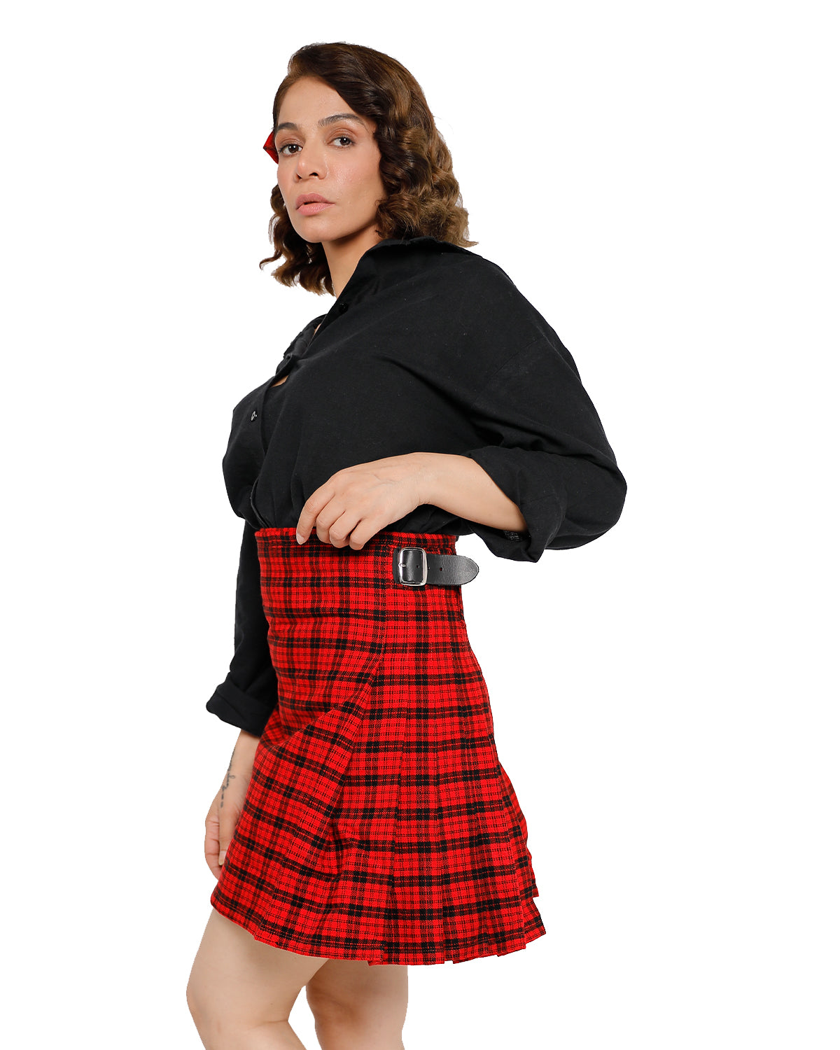Classic Buckle-up Pleat Kilt