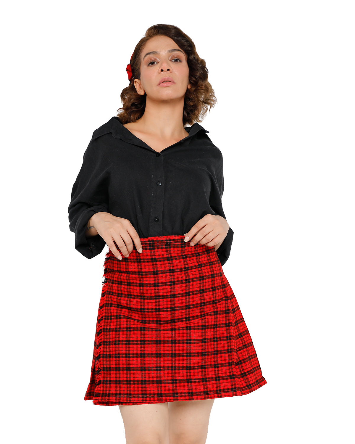 Classic Buckle-up Pleat Kilt
