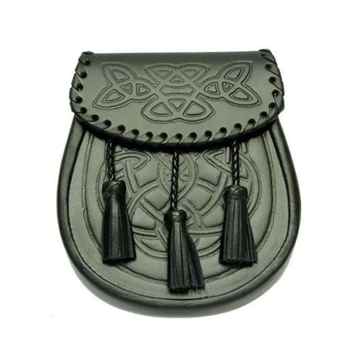 Leather Casual Bag Piper Embossed Sporran