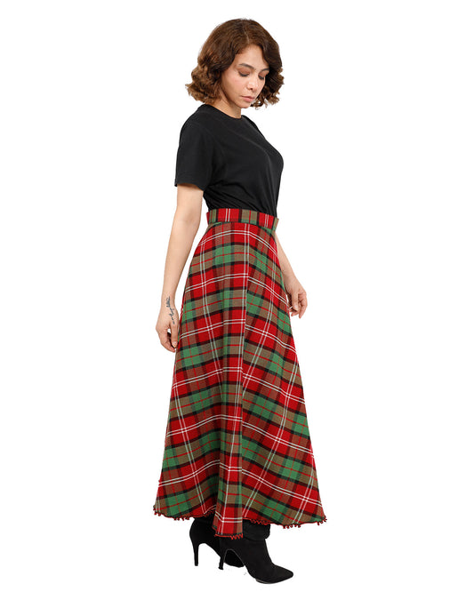 Side Fasten Maxi Skirt – Vintage Urban Style