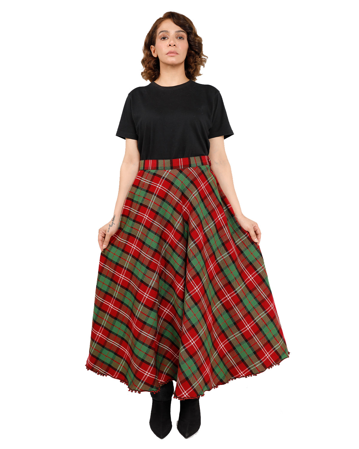 Side Fasten Maxi Skirt β Vintage Urban Style