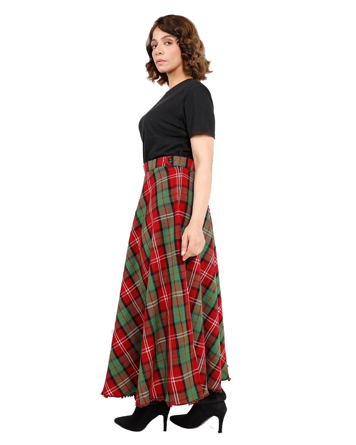 Side Fasten Maxi Skirt β Vintage Urban Style