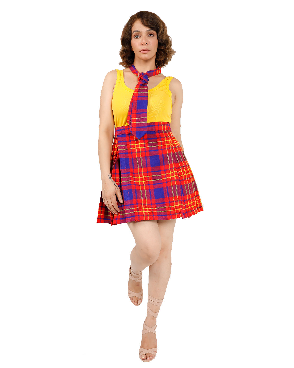 Match & Move Tartan Skirt