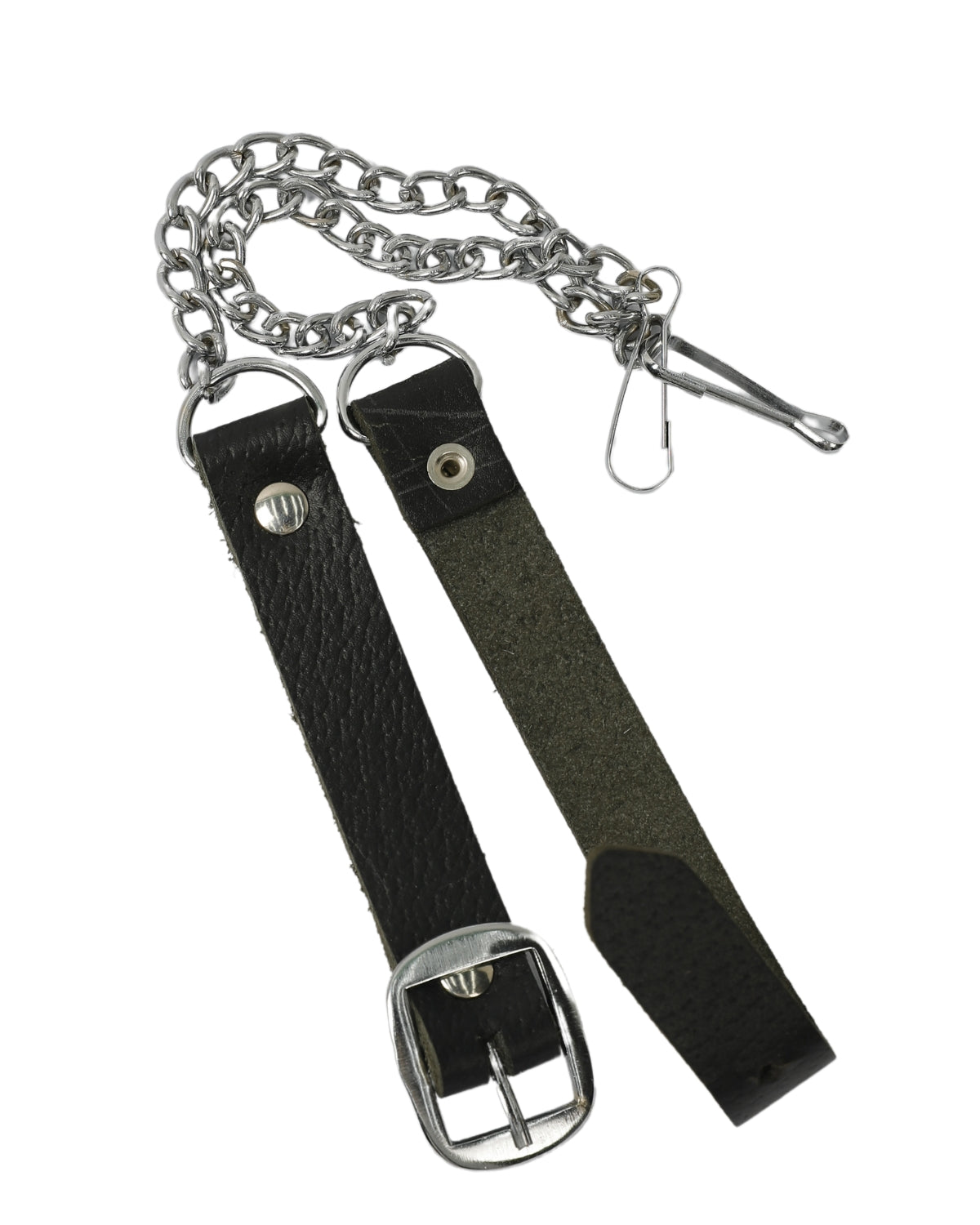 Boys' White Cowhide Sporran With Two Tassels - Free Sporran Belt