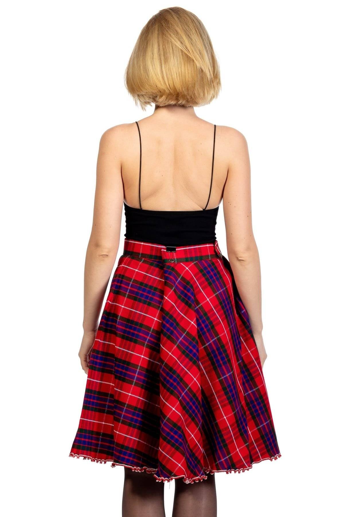Plaid A-Line Skirt