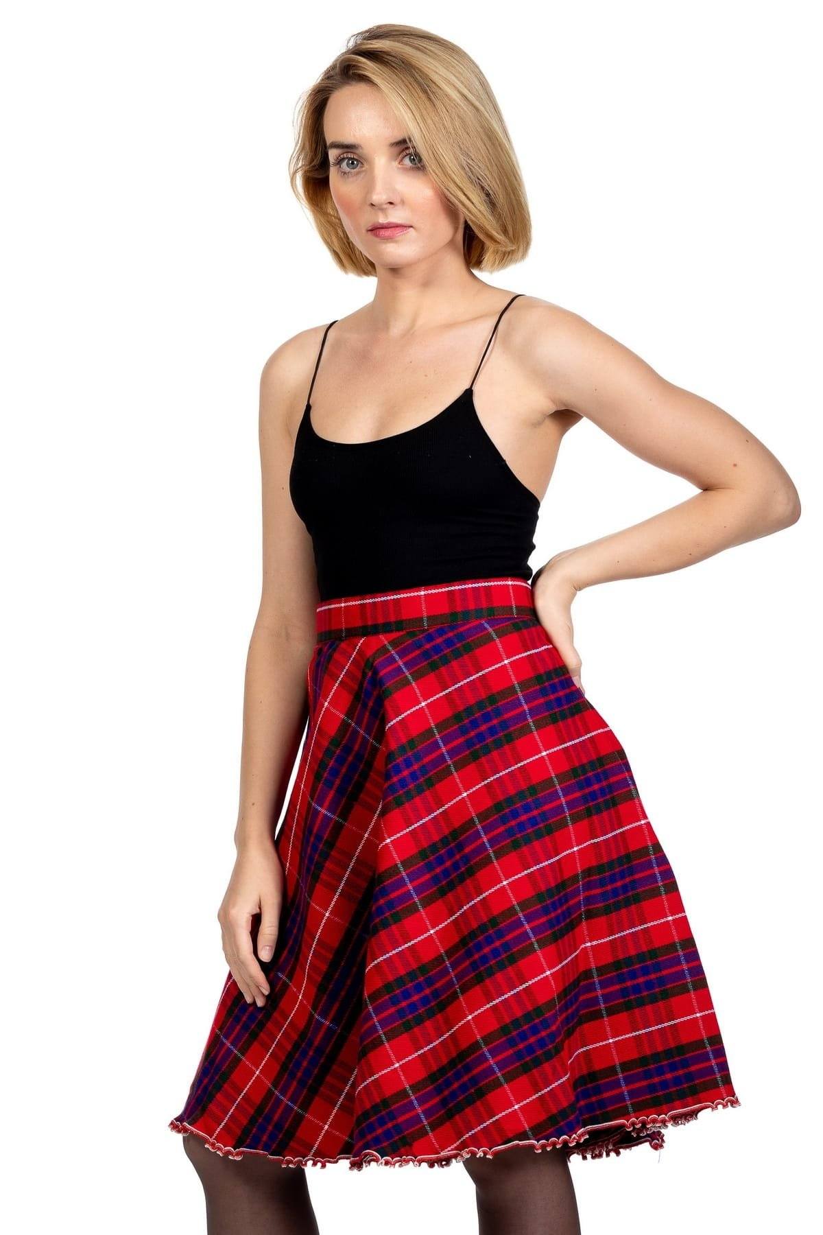 Plaid A-Line Skirt