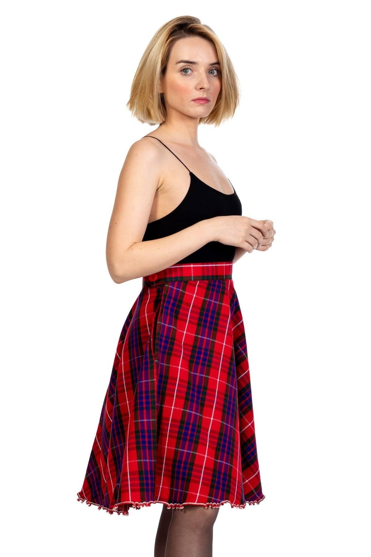 Plaid A-Line Skirt