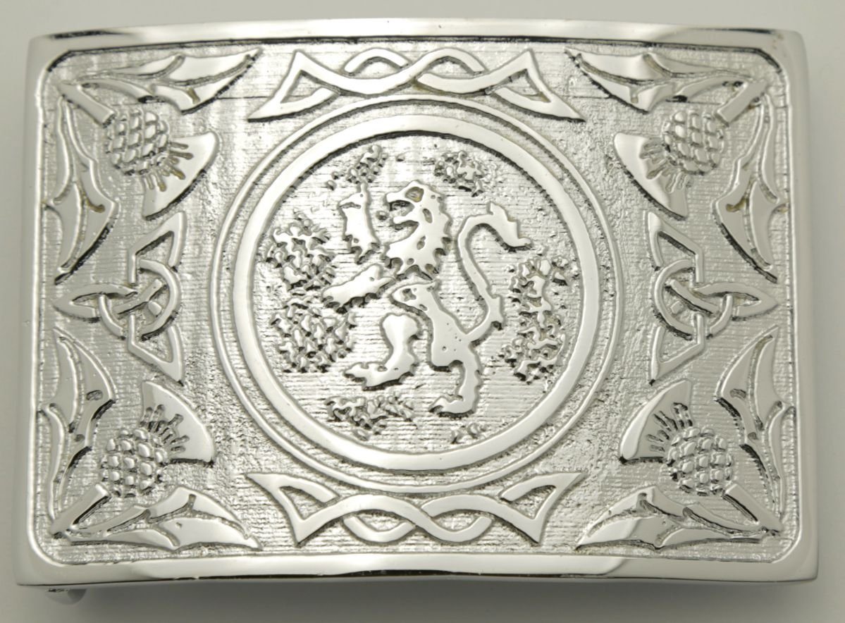 Highland Lion Rampant Buckle For Kilt Belt