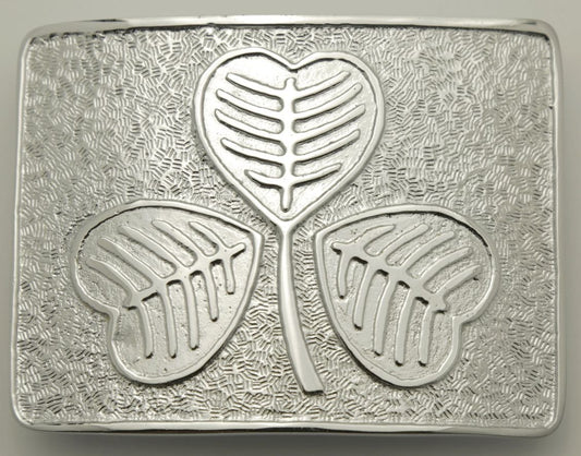 Shamrock Celtic Chrome Buckle