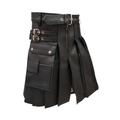 Midnight Forge Leather Kilt