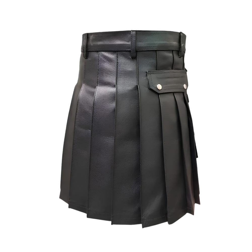 Midnight Forge Leather Kilt