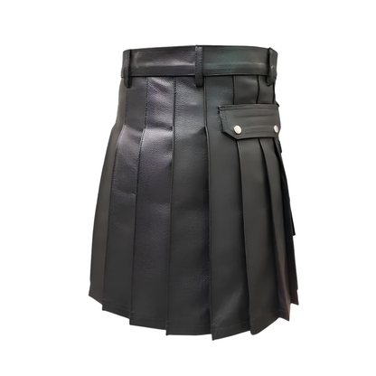 Midnight Forge Leather Kilt