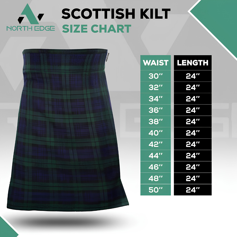 Black Watch Traditional Scottish Kilt