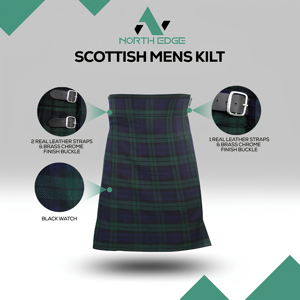 Black Watch Traditional Scottish Kilt