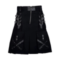 Nocturne Black Gothic Cargo Kilt