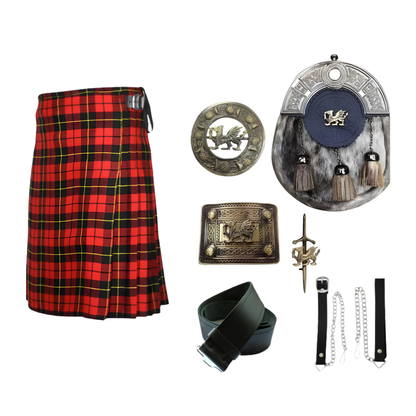 Wallace Tartan Kilt Accessory Set