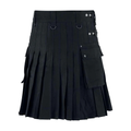 Highland Forge Black Cargo Kilt