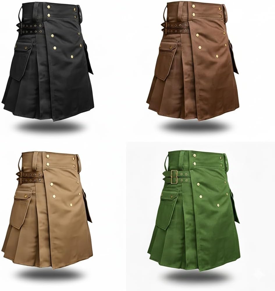 McWilliams Kilt for Men - Scottish Hybrid Sports Utility Mens Kilt | Stylish Kilts for Casual Wear