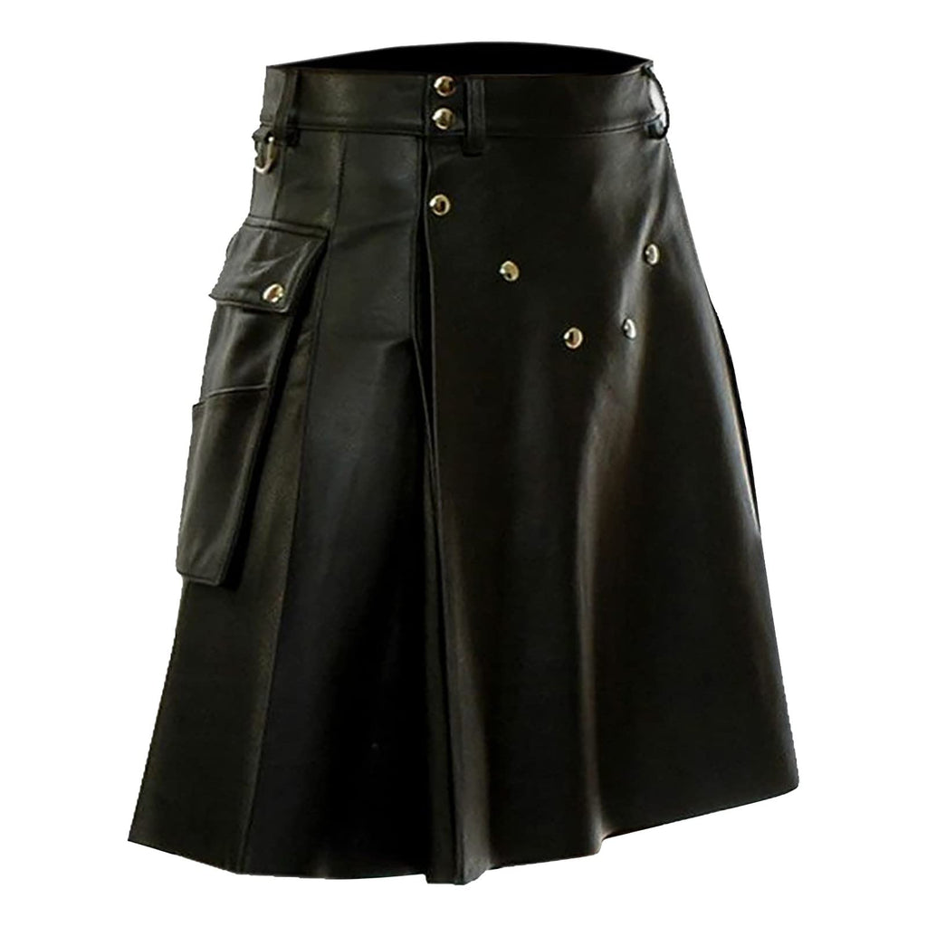 Tartan Utility Kilt for Men, Scottish Skirt Classic Vintage Gothic Punk Scotland Cargo Pleated Skirts Outdoor Tactical Skirts Irish Highland Kilts Gothic Punk Scottish Skirt Festival Kilt