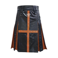 Dual Tone Leather Fashion Kilt