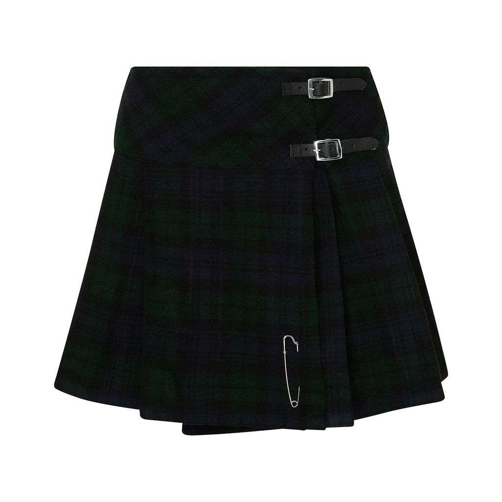 Tartanista Womens Scottish Tartan 16.5" Length Mini Kilt Skirt and Pin - 6-28