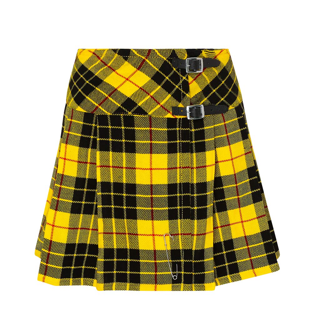 Tartanista Womens Scottish Tartan 16.5" Length Mini Kilt Skirt and Pin - 6-28