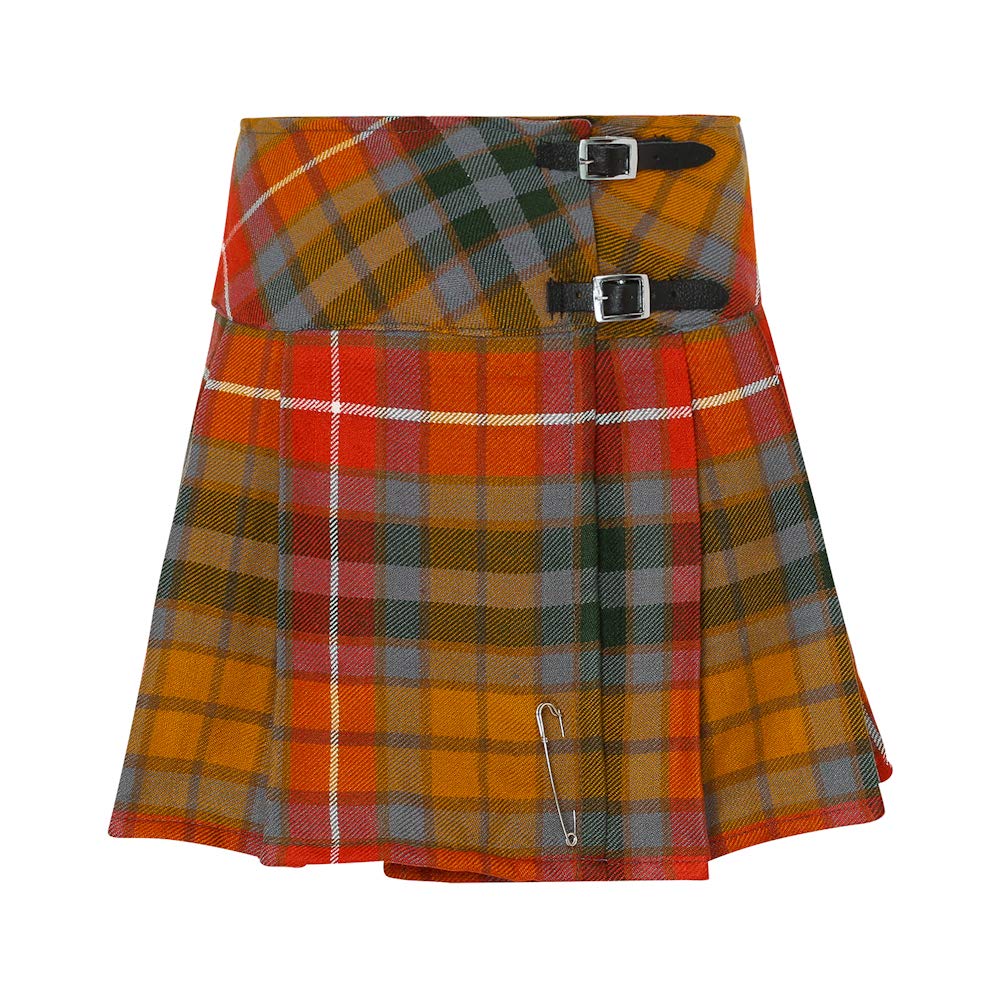 Tartanista Womens Scottish Tartan 16.5" Length Mini Kilt Skirt and Pin - 6-28