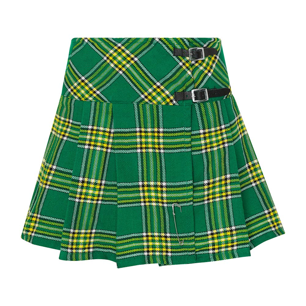 Tartanista Womens Scottish Tartan 16.5" Length Mini Kilt Skirt and Pin - 6-28