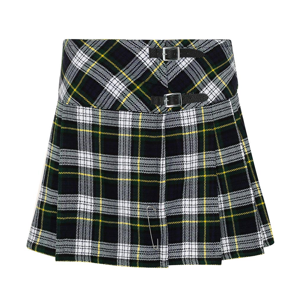 Tartanista Womens Scottish Tartan 16.5" Length Mini Kilt Skirt and Pin - 6-28