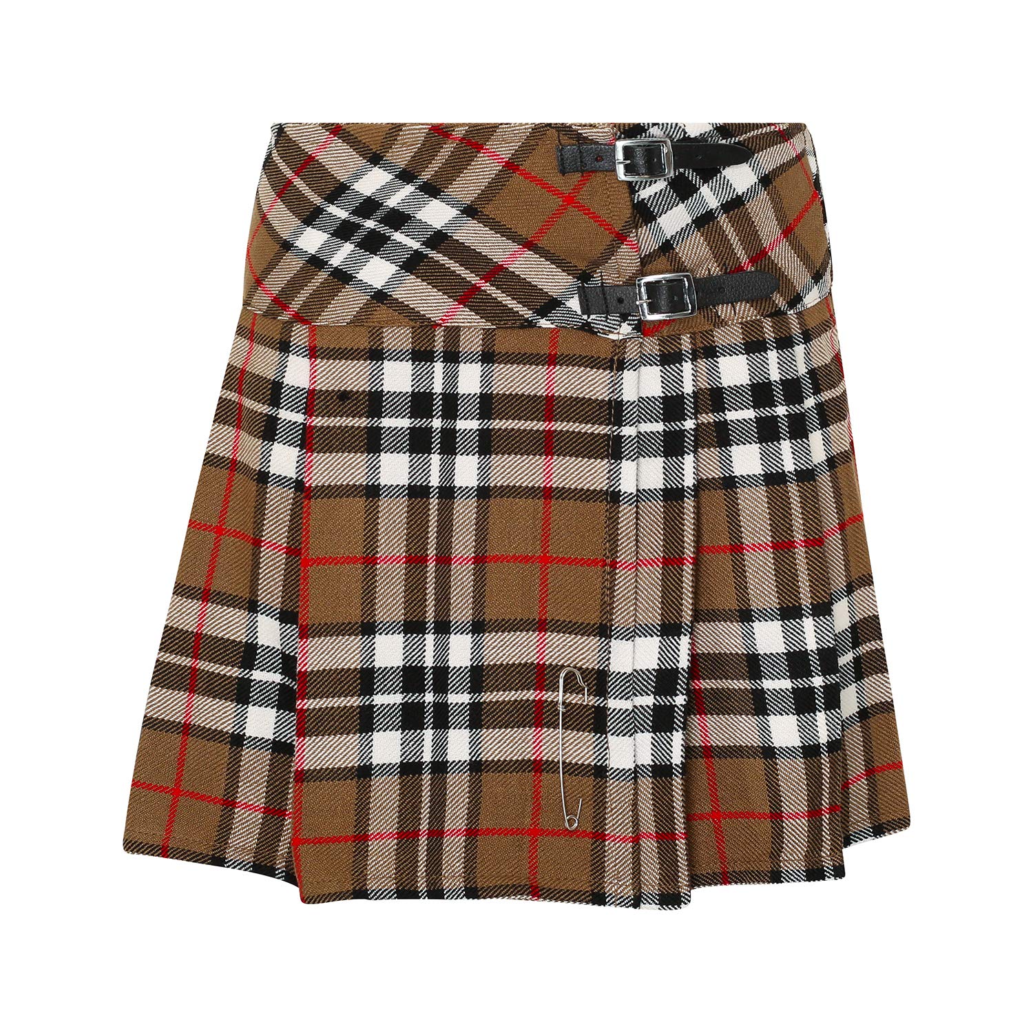 Tartanista Womens Scottish Tartan 16.5" Length Mini Kilt Skirt and Pin - 6-28
