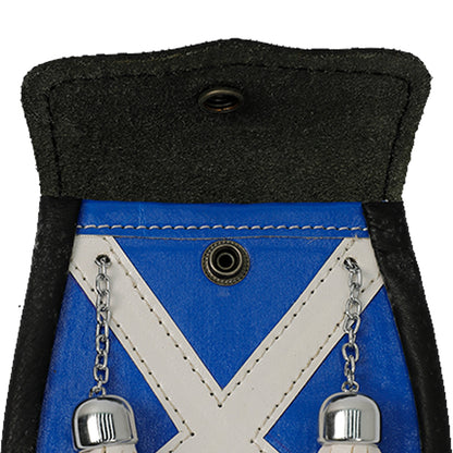 Babies Kilt Saltire Sporran With 2 Tassels & Belt