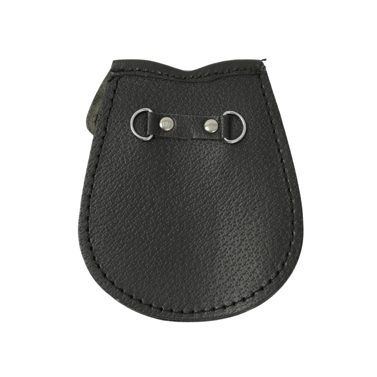 Boys' White Cowhide Sporran With Two Tassels - Free Sporran Belt