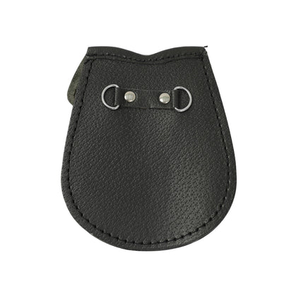 Boys' White Cowhide Sporran With Two Tassels - Free Sporran Belt