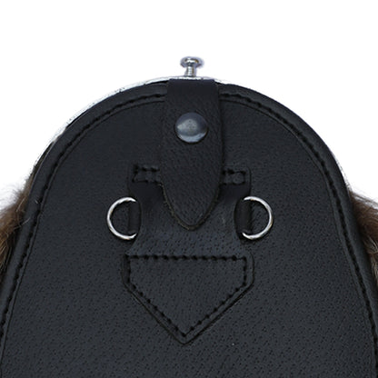 Brown Fox Fur Sporran With Antique Finish Cantle