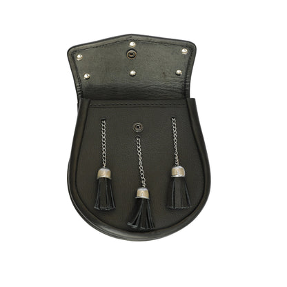 Celtic Cantle Leather Semi Dress Sporran