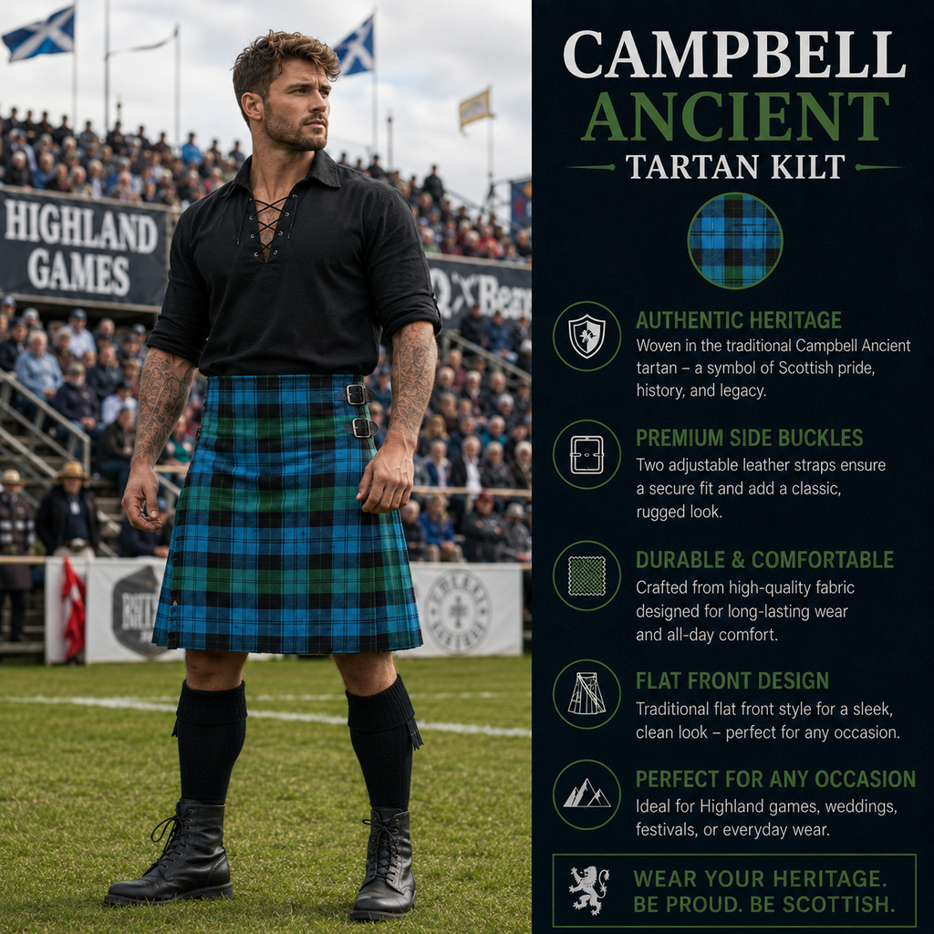 Campbell Ancient Tartan Kilt