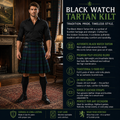 Black Watch Traditional Scottish Kilt