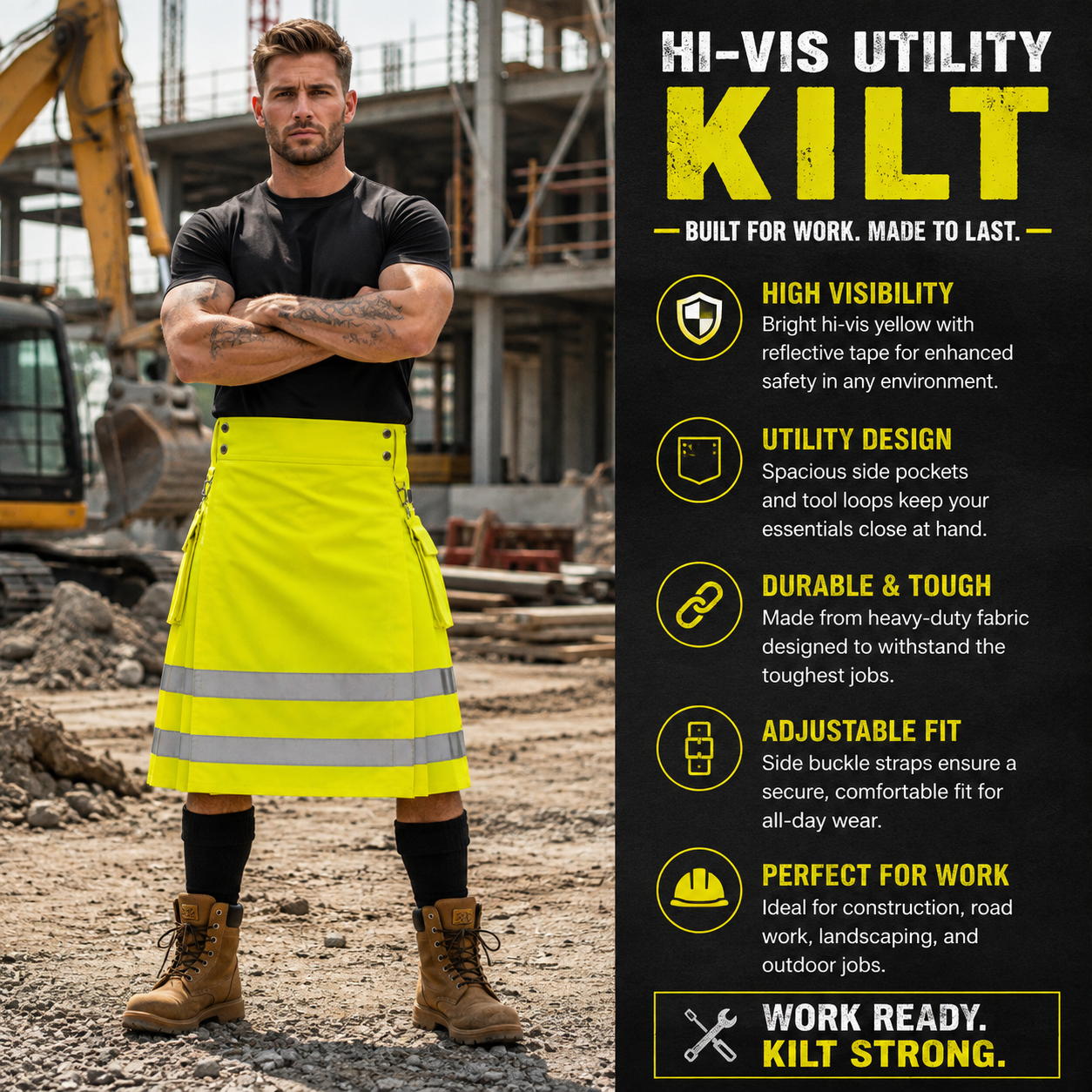 High Visibility Utility Kilt
