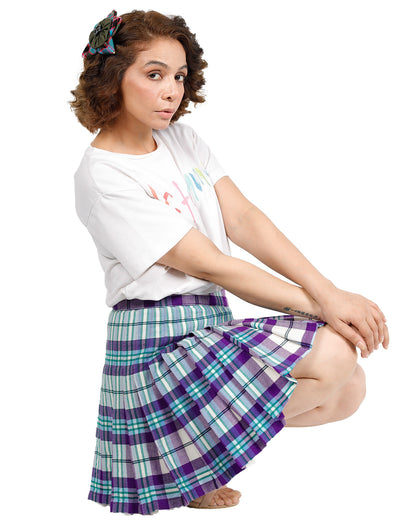 Lassie Wrap Plaid Skirt