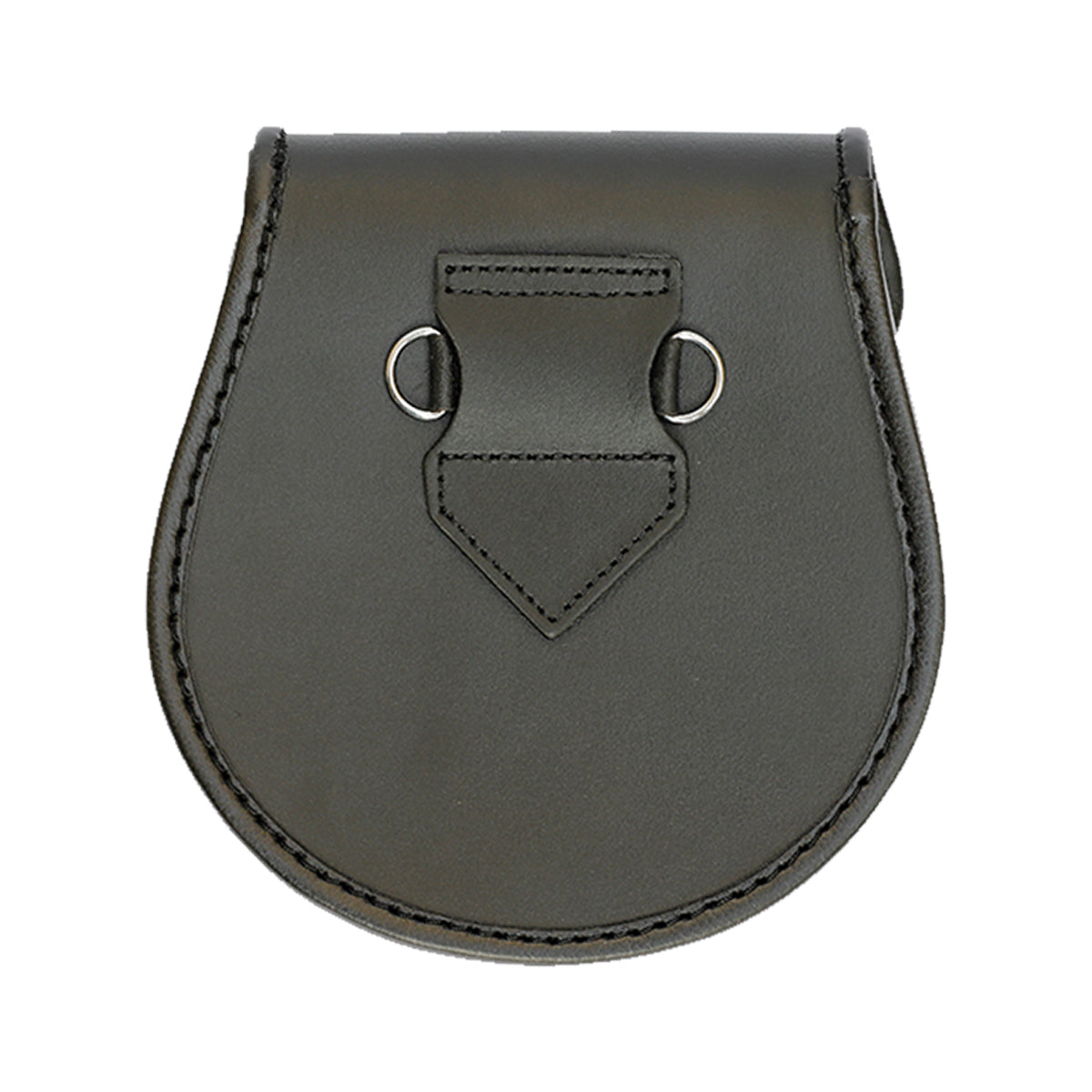 Masonic Badge Black Leather Sporran