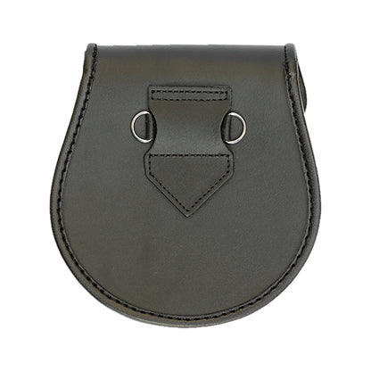 Masonic Badge Black Leather Sporran