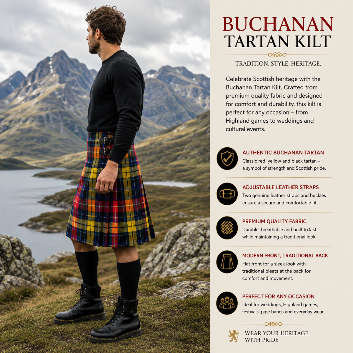 Buchanan Tartan Kilt