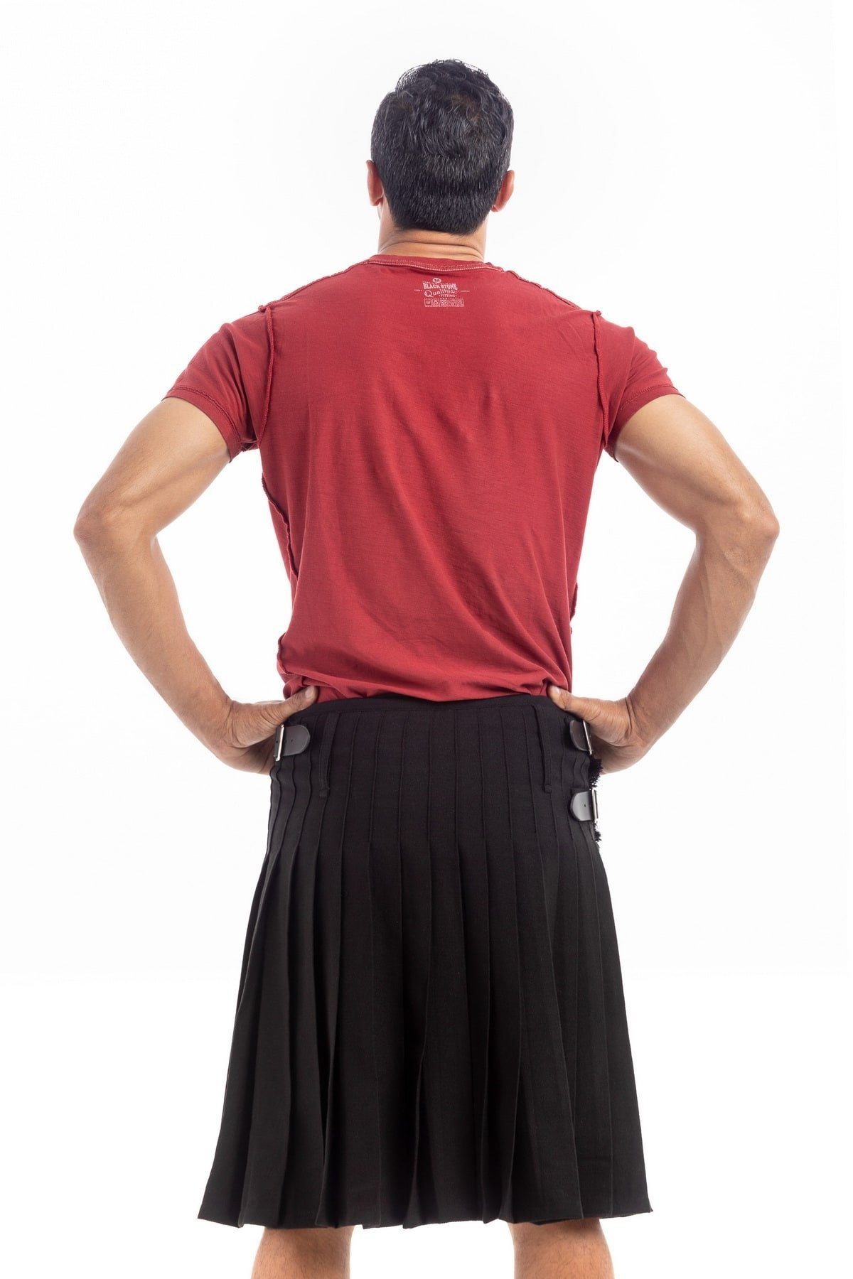 Plain Black Bespoke Kilt
