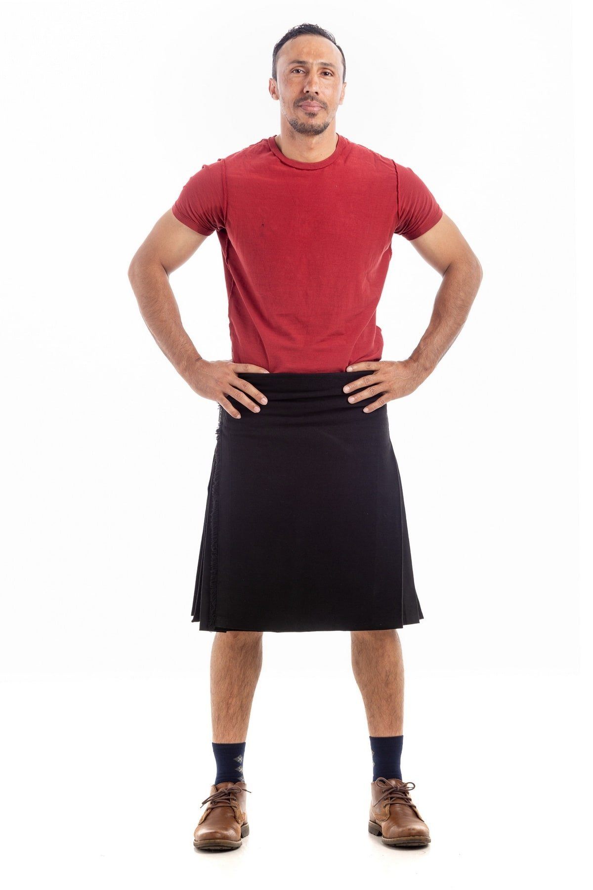 Plain Black Bespoke Kilt