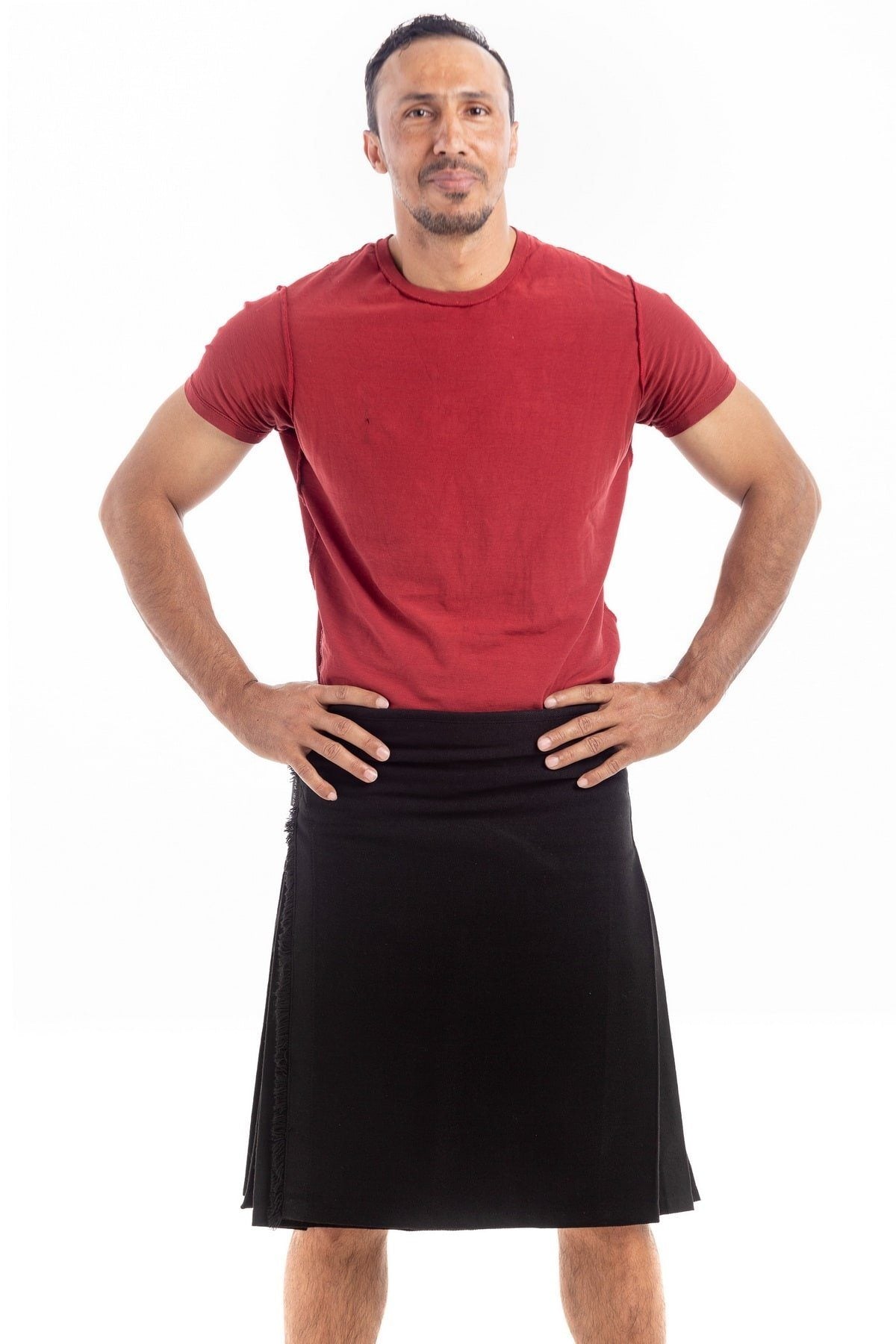 Plain Black Bespoke Kilt