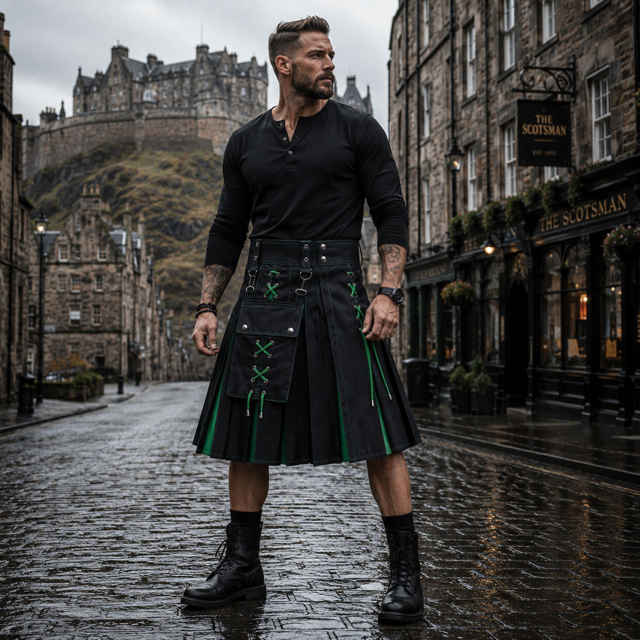 Men’s Tactical Utility Cargo Kilt