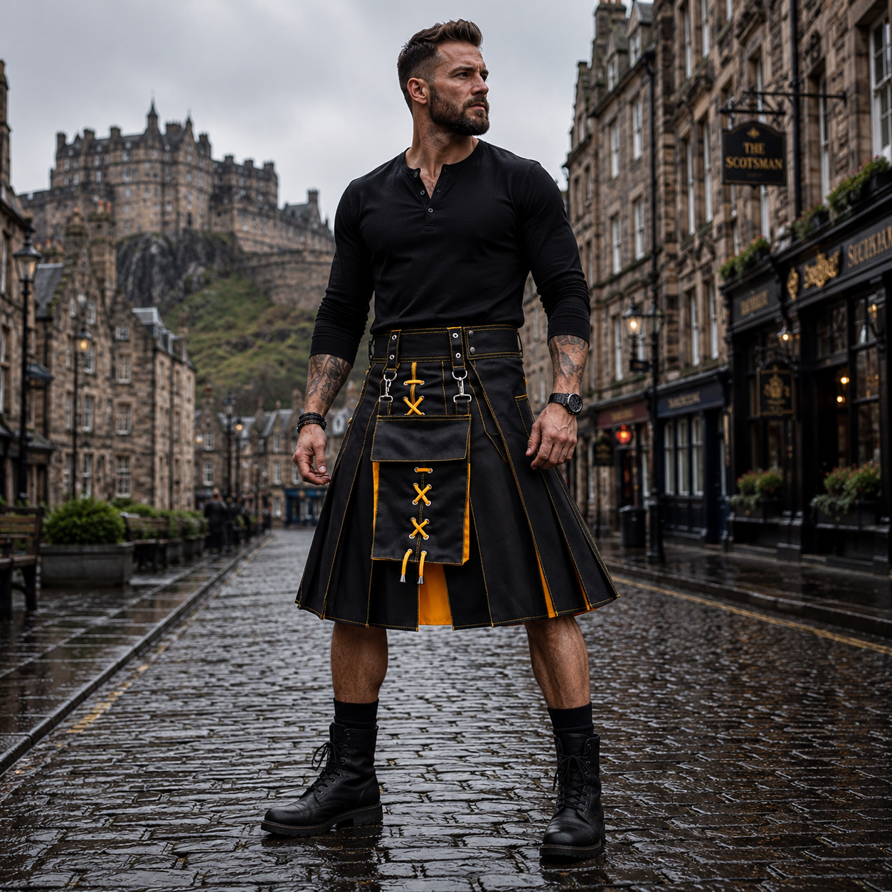 Men’s Tactical Utility Cargo Kilt